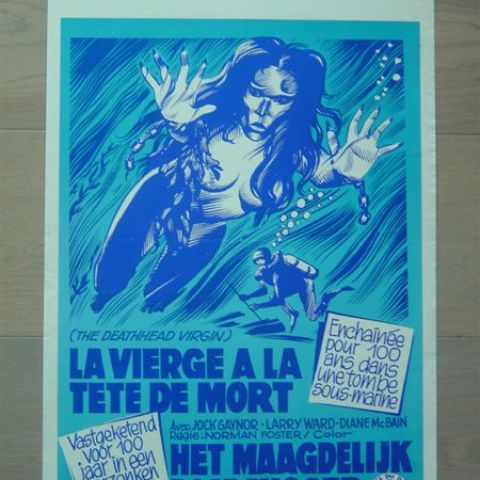 'La vierge et la tete de mort' (The deathhead virgin) Belgian affichette